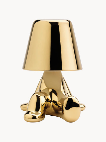 Westwing Lámpara De Mesa LED Pequeña Regulable Golden Brothers Bob