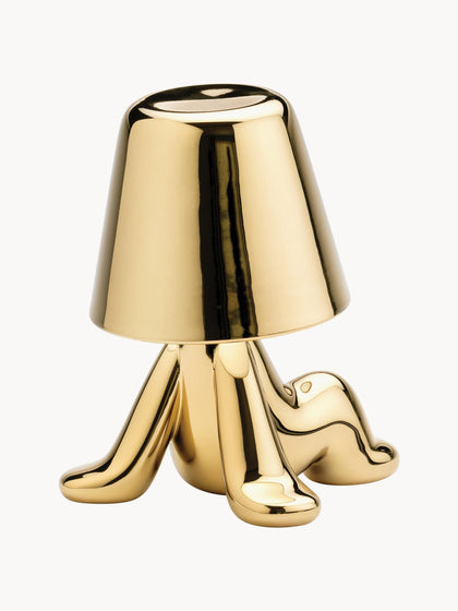 Westwing Lámpara De Mesa LED Pequeña Regulable Golden Brothers Bob
