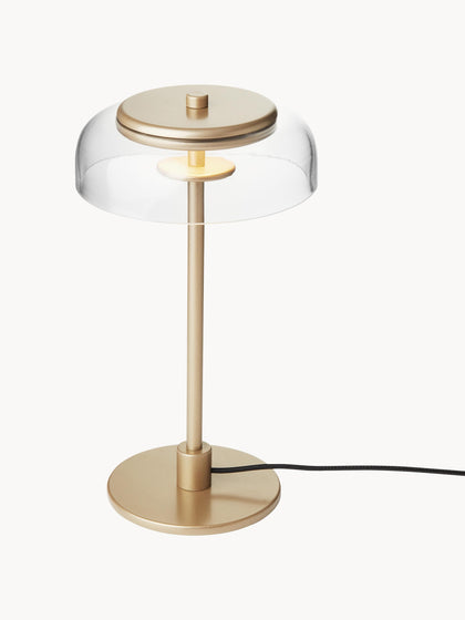Westwing Lámpara De Mesa LED Pequeña Soplada Regulable Blossi Portátil