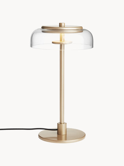 Westwing Lámpara de mesa LED pequeña soplada regulable Blossi portátil