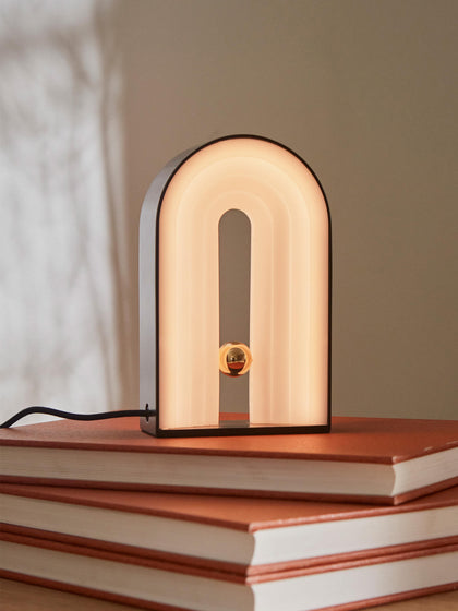 Westwing Lámpara De Mesa LED Regulable Con Disco Difusor Castellum