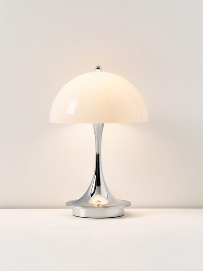 Westwing Lámpara De Mesa LED Regulable Panthella De Diseño Verner Panton 24 Cm Portátil