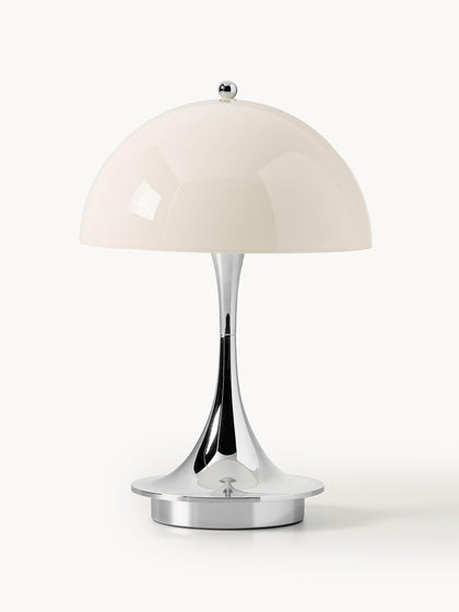 Westwing Lámpara de mesa LED regulable Panthella de diseño Verner Panton 24 cm portátil