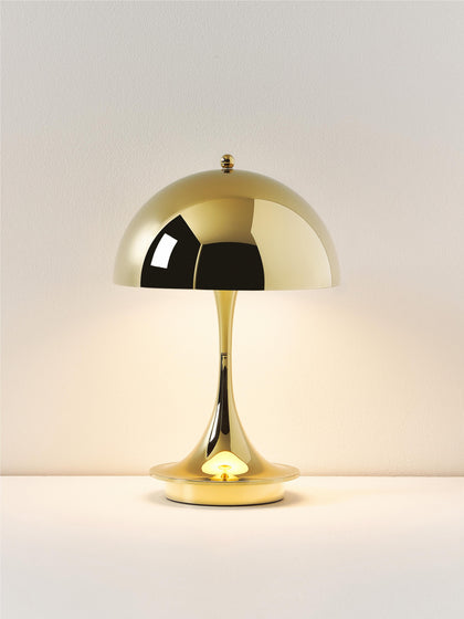 Westwing Lámpara De Mesa LED Regulable Panthella De Diseño Verner Panton 24 Cm Portátil