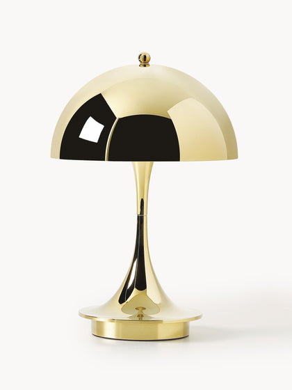 Westwing Lámpara de mesa LED regulable Panthella de diseño Verner Panton 24 cm portátil