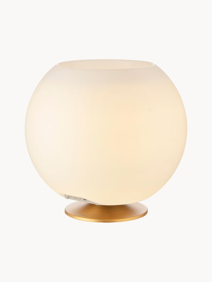 Westwing Lámpara De Mesa LED Regulable Sphere Con Altavoz Bluetooth Y Enfriador De Botellas