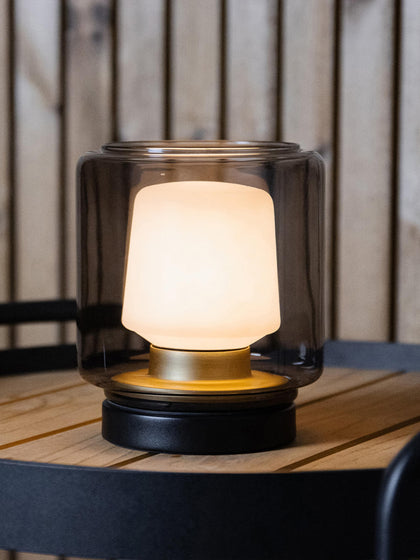Westwing Lámpara De Mesa Para Exterior LED Móvil Regulable New York