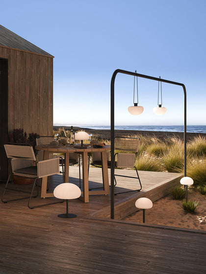 Westwing Lámpara De Mesa Para Exterior Regulable Sponge Portátil