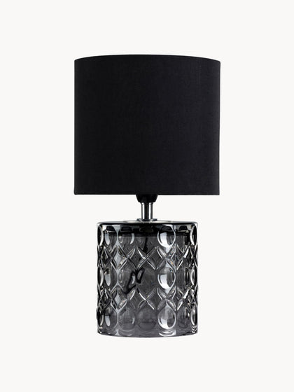 Westwing Lámpara de mesa pequeña con base de cristal Crystal Glow