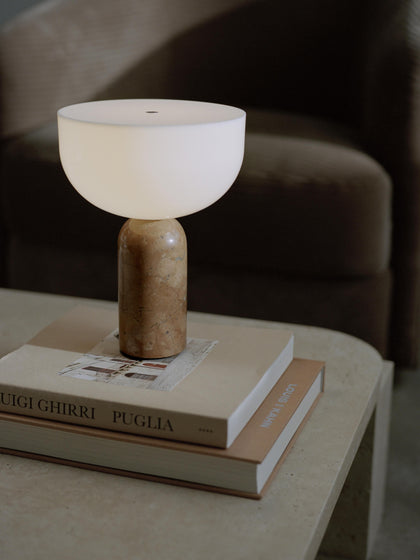 Westwing Lámpara De Mesa Pequeña De Mármol Kizu Portátil