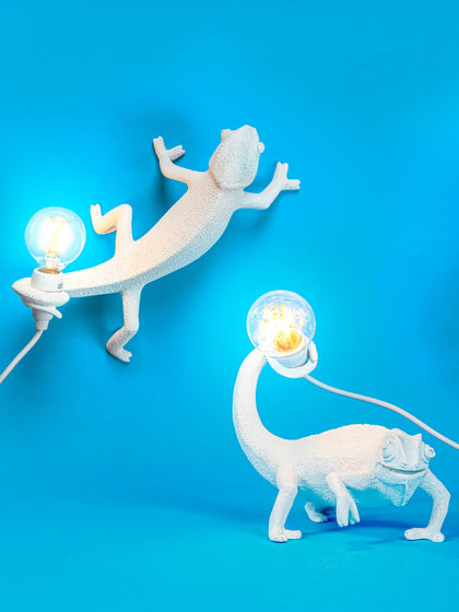 Westwing Lámpara De Mesa Pequeña LED Con Puerto USB Chameleon