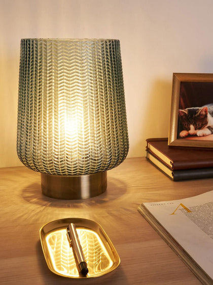 Westwing Lámpara De Mesa Pequeña LED Pretty Glamour Con Temporizador Y Portátil