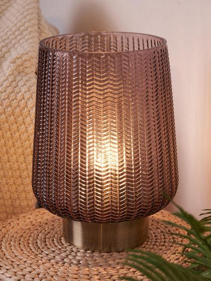 Westwing Lámpara De Mesa Pequeña LED Pretty Glamour Con Temporizador Y Portátil