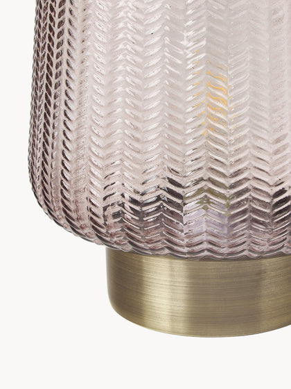 Westwing Lámpara De Mesa Pequeña LED Pretty Glamour Con Temporizador Y Portátil