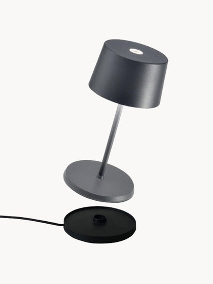 Westwing Lámpara De Mesa Pequeña LED Regulable Olivia Pro Portátil
