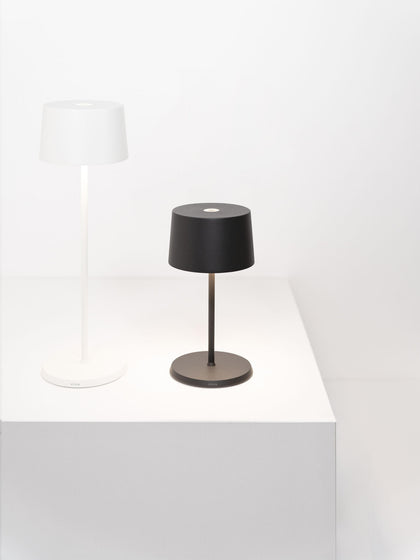 Westwing Lámpara De Mesa Pequeña LED Regulable Olivia Pro Portátil
