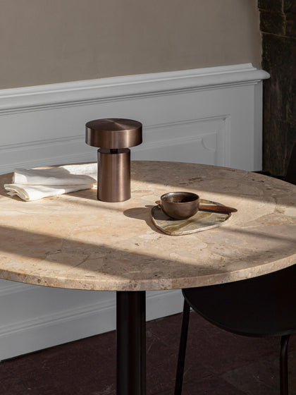 Westwing Lámpara De Mesa Pequeña Regulable Columna Portátil