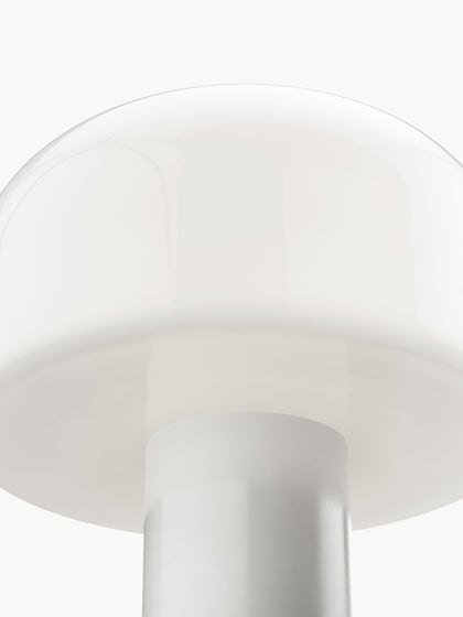 Westwing Lámpara De Mesa Regulable De Cristal Opalino Bellhop
