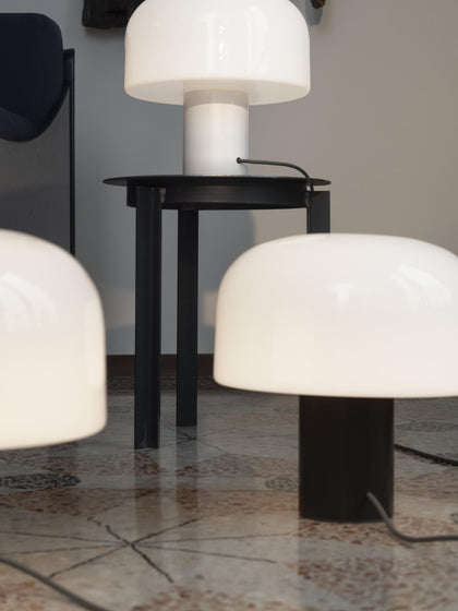 Westwing Lámpara De Mesa Regulable De Cristal Opalino Bellhop