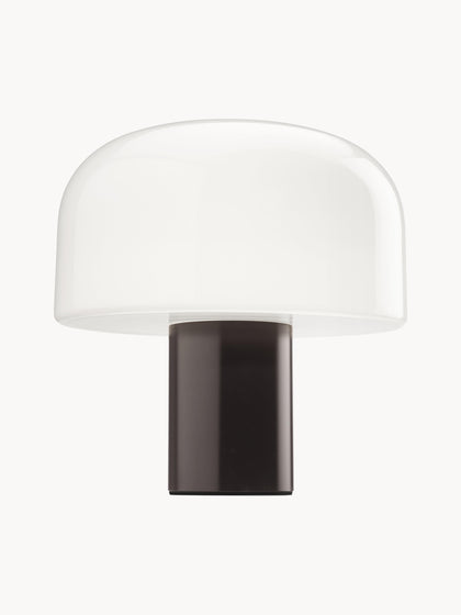 Westwing Lámpara de mesa regulable de cristal opalino Bellhop