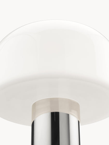 Westwing Lámpara De Mesa Regulable De Cristal Opalino Bellhop