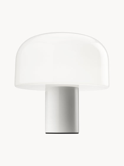 Westwing Lámpara de mesa regulable de cristal opalino Bellhop
