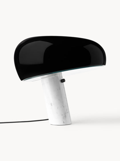 Westwing Lámpara de mesa regulable de mármol Snoopy