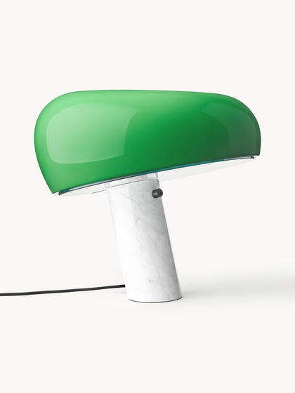 Westwing Lámpara de mesa regulable de mármol Snoopy