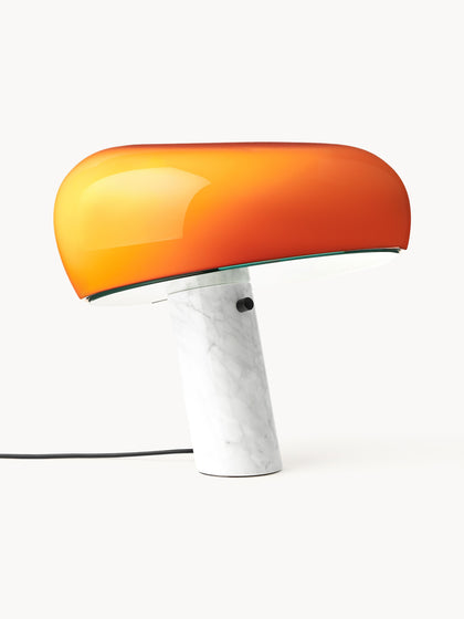 Westwing Lámpara de mesa regulable de mármol Snoopy