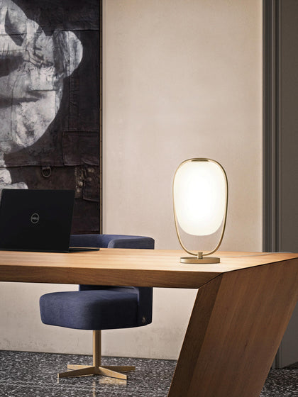 Westwing Lámpara De Mesa Soplada Artesanalmente Con Difusor Lanna