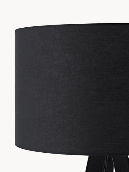 Westwing Lámpara De Pie Con Pantalla De Madera Maciza Jake