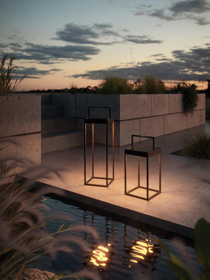 Westwing Lámpara De Pie LED Regulable Para Exterior Cannes Portátil
