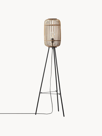 Westwing Lámpara De Pie Tripode Boho Pequeña Woodrow