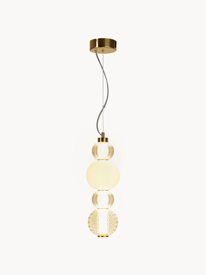 Westwing Lámpara De Techo LED Pequeña Soplada A Mano Collar