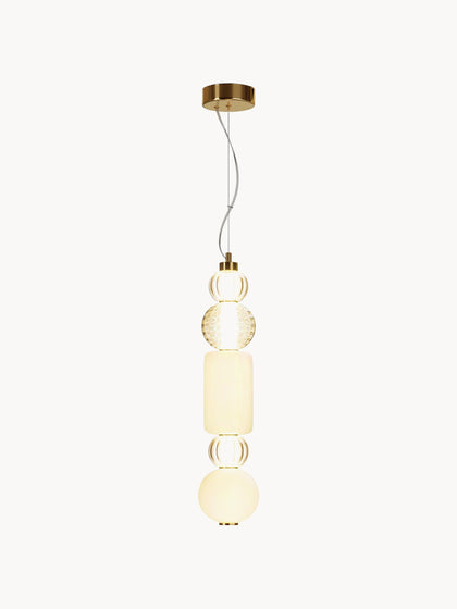 Westwing Lámpara De Techo LED Pequeña Soplada A Mano Collar