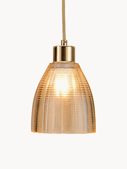 Westwing Lámpara De Techo Pequeña De Vidrio Gleaming Gold