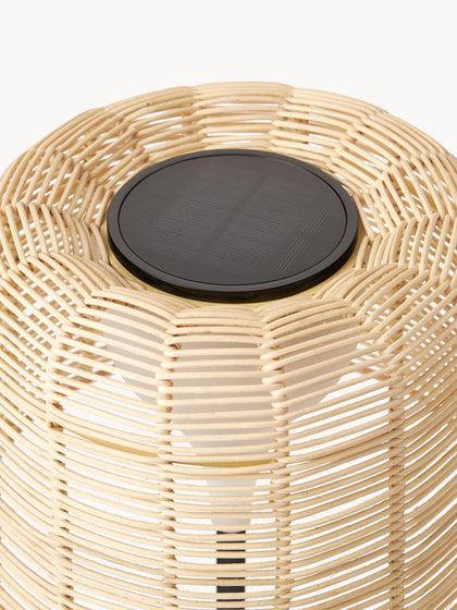 Westwing Lámpara LED Solar Para Interior/exterior Con Pantalla De Ratán Kyra