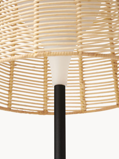 Westwing Lámpara LED Solar Para Interior/exterior Con Pantalla De Ratán Kyra