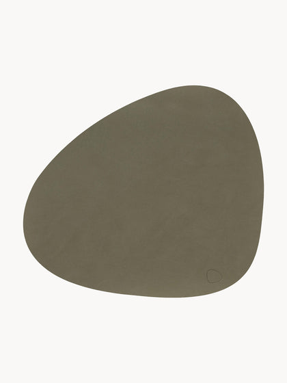 Westwing Manteles Individuales Asimétricos De Cuero Curve 4 uds