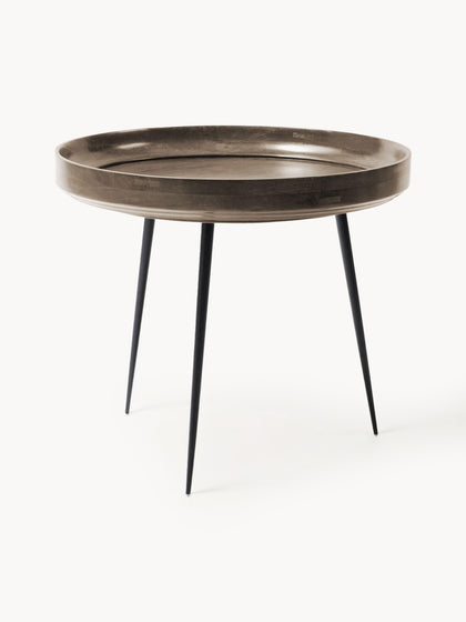 Westwing Mesa auxiliar Bowl Table tablero de madera de mango