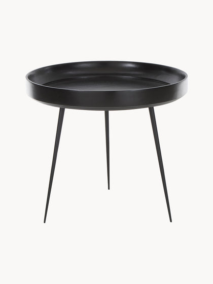 Westwing Mesa Auxiliar Bowl Table Tablero De Madera De Mango