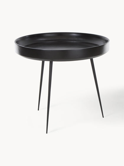 Westwing Mesa auxiliar Bowl Table tablero de madera de mango