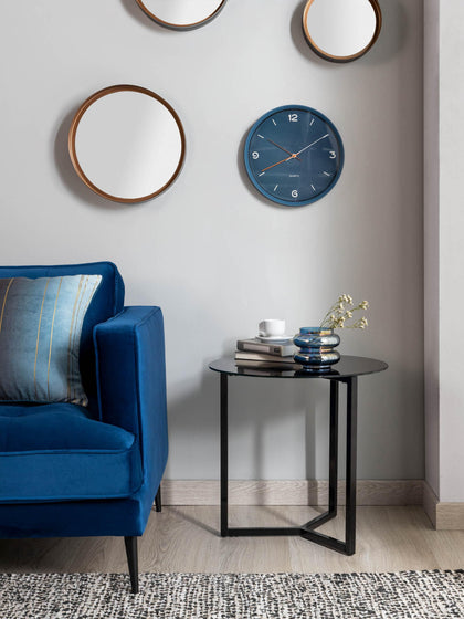 Westwing Mesa Auxiliar Con Tablero De Cristal Raeam