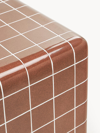 Westwing Mesa Auxiliar De Interior/exterior En Look Azulejo Doug