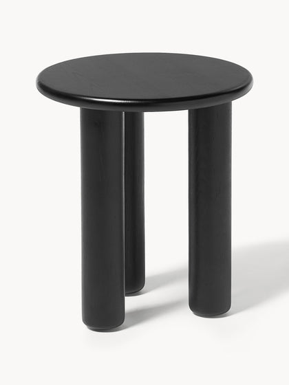 Westwing Mesa Auxiliar De Madera De Roble Redonda Didi