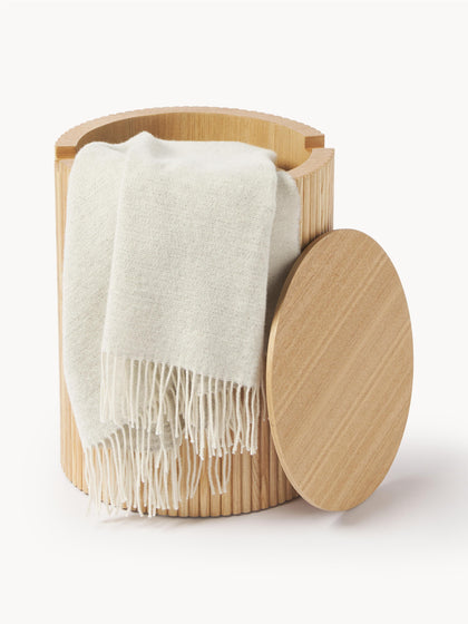 Westwing Mesa Auxiliar De Madera Nele Con Función De Almacenamiento