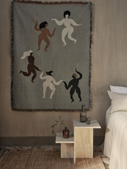 Westwing Mesa Auxiliar De Travertino Con Dos Estantes Distinct