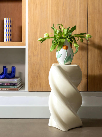 Westwing Mesa Auxiliar En Forma Orgánica Marshmallow