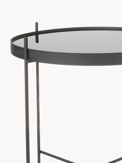 Westwing Mesa Auxiliar Plegable Cupid Tablero De Cristal