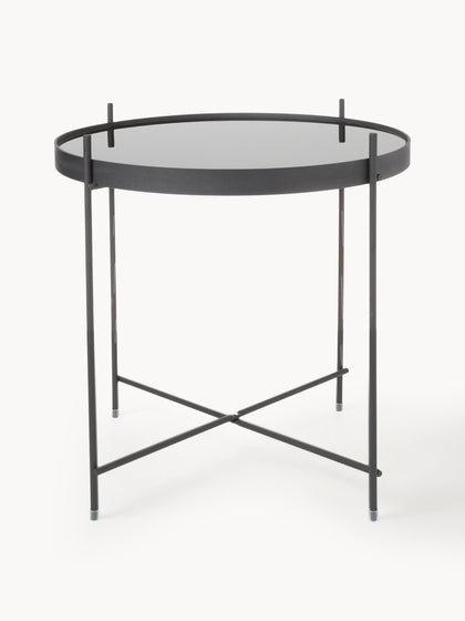 Westwing Mesa auxiliar plegable Cupid tablero de cristal